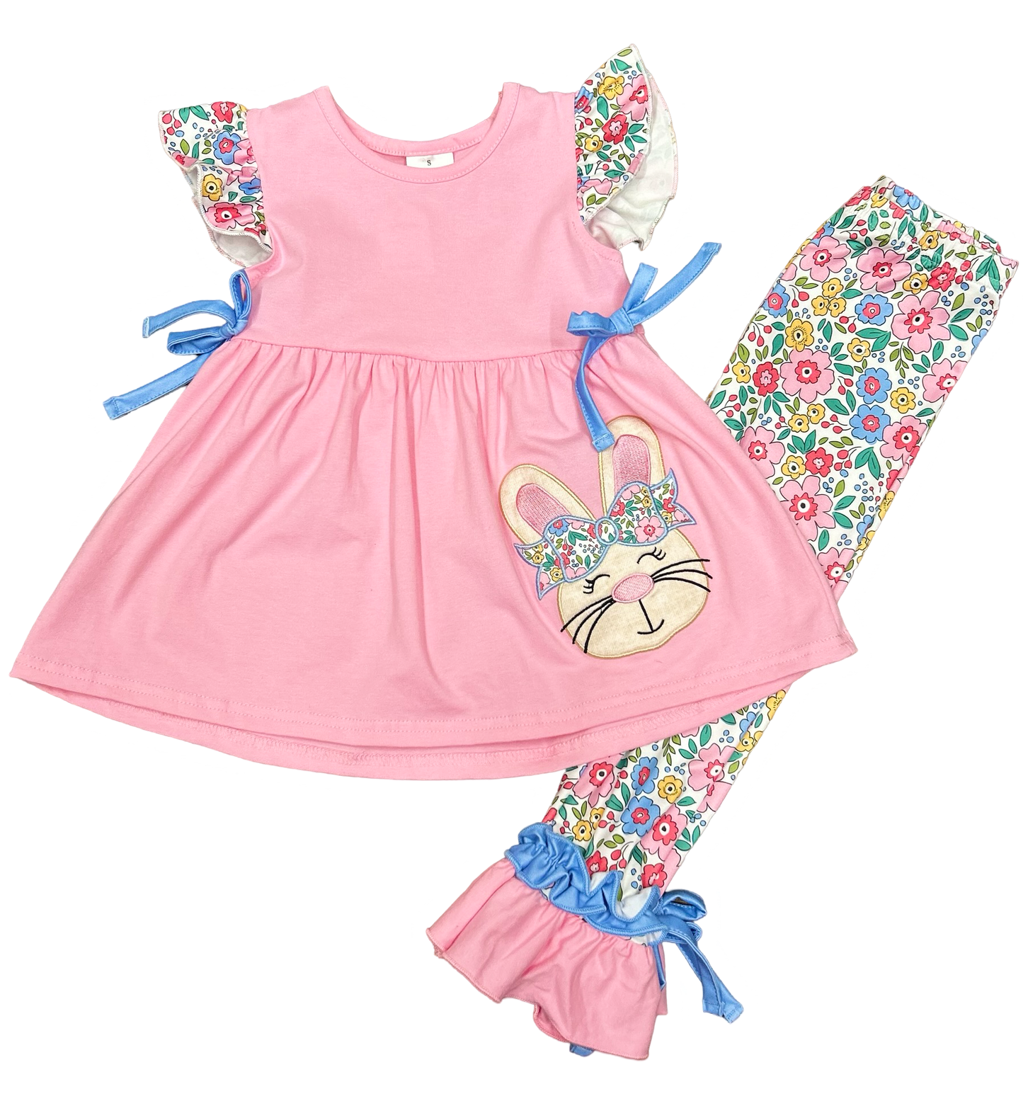Easter Floral Bunny Set