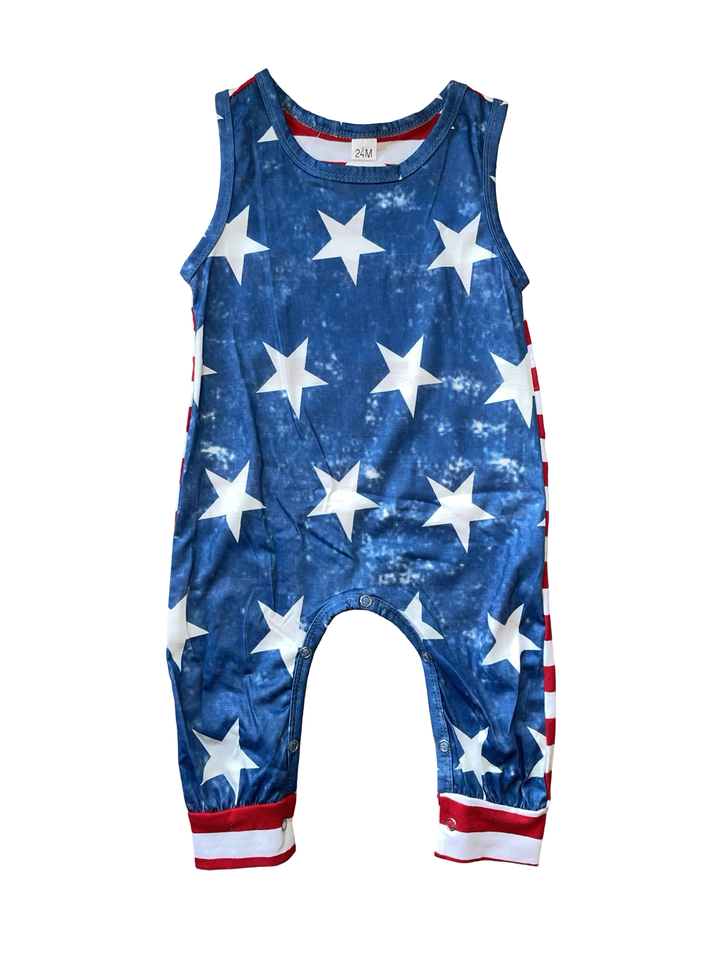 HoneyDew Fourth Of July Star Romper