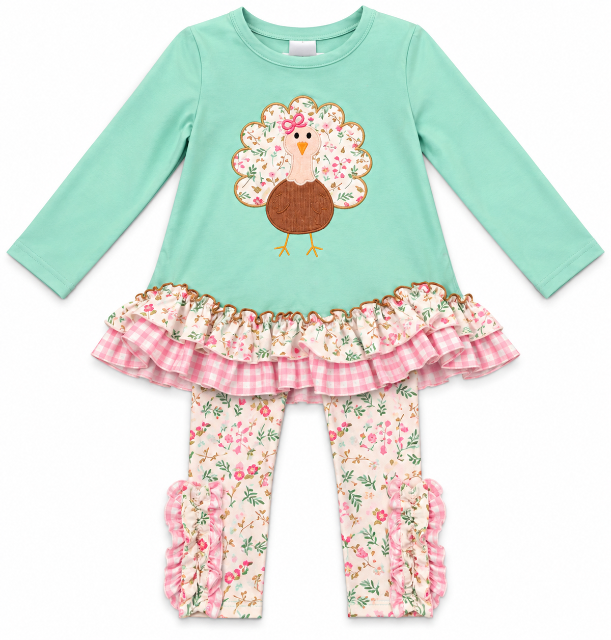 Two-Piece Floral Turkey