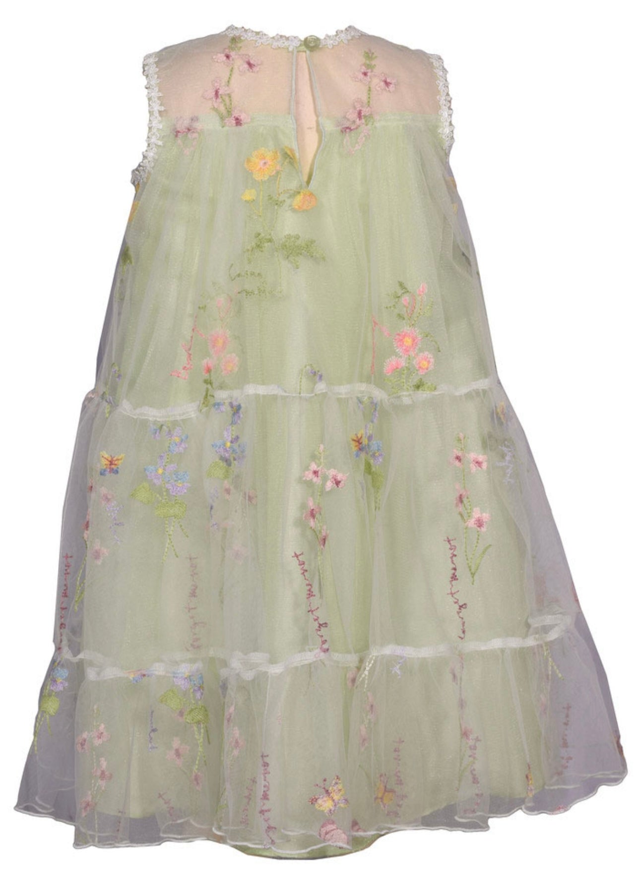 Bonnie Jean Multi Embroidered Floral Dress