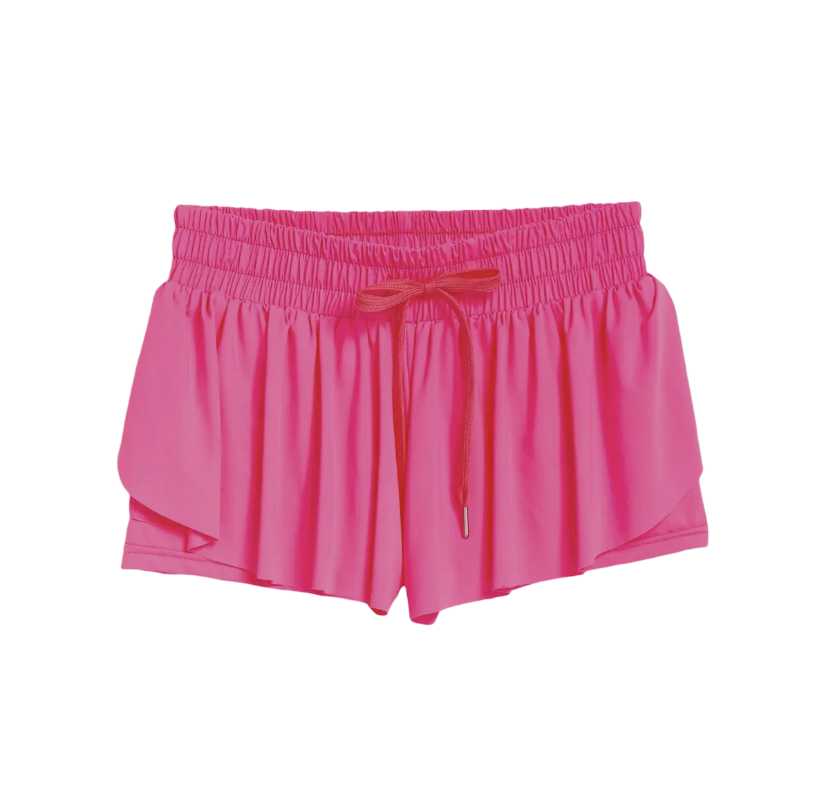 Girls Butterfly Shorts in Hot Pink