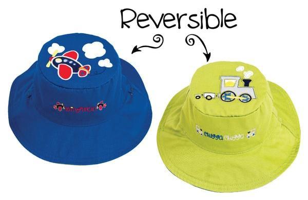 Flap Jack Kids Train/ Plane Sun Hat 6M-2Y