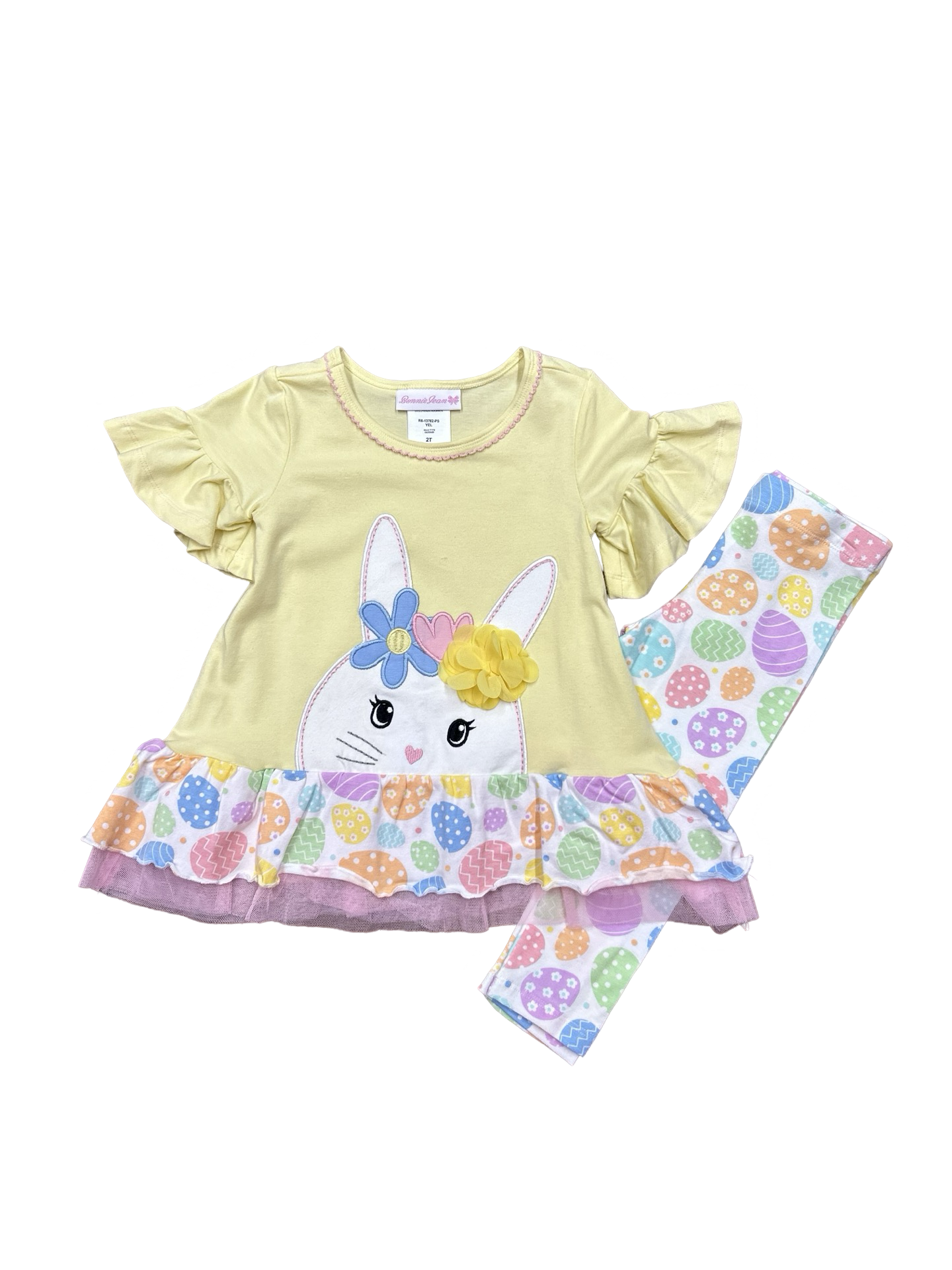 Bonnie Jean Yellow Bunny And Eggs Set