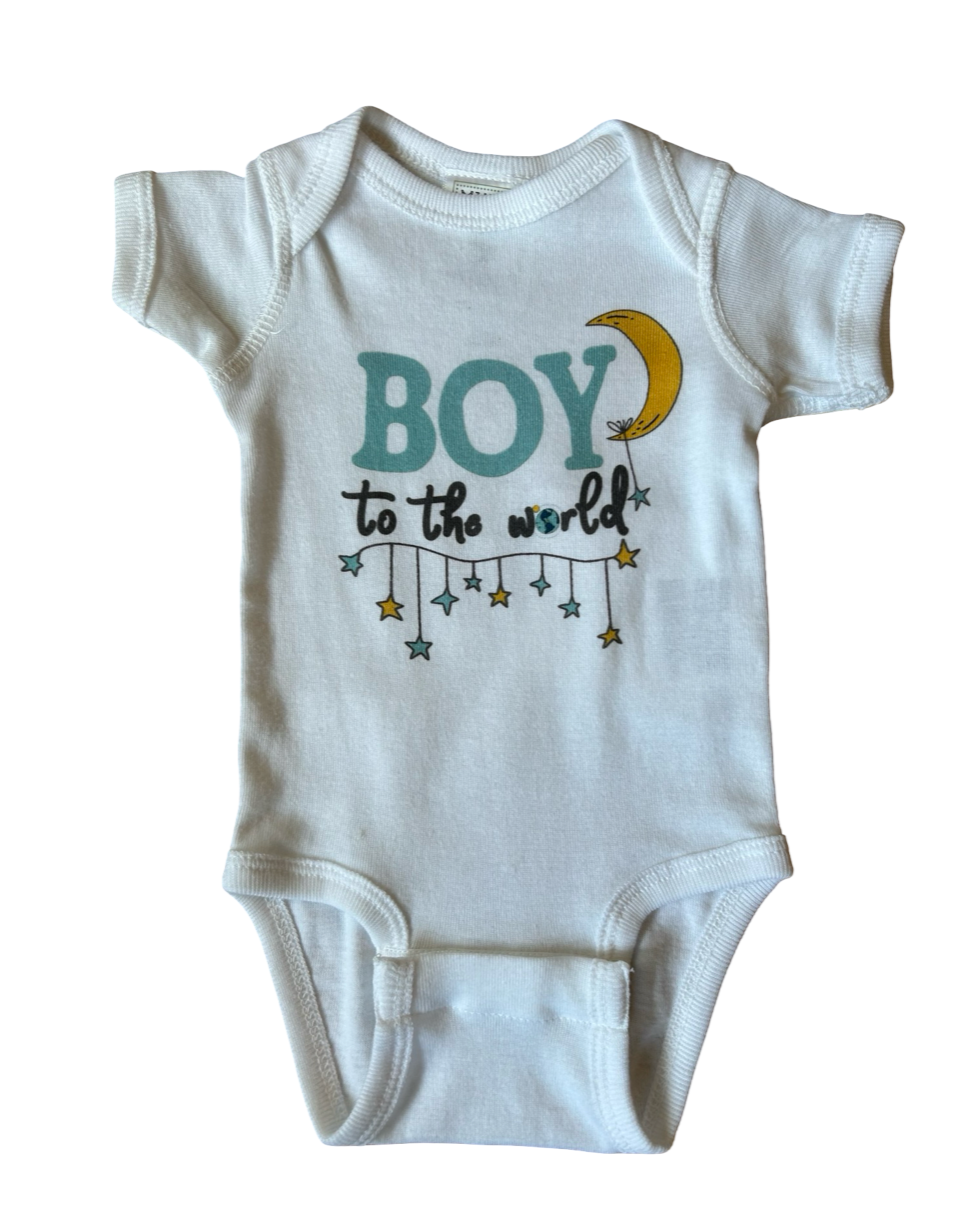 "Boy To the World" Onesie