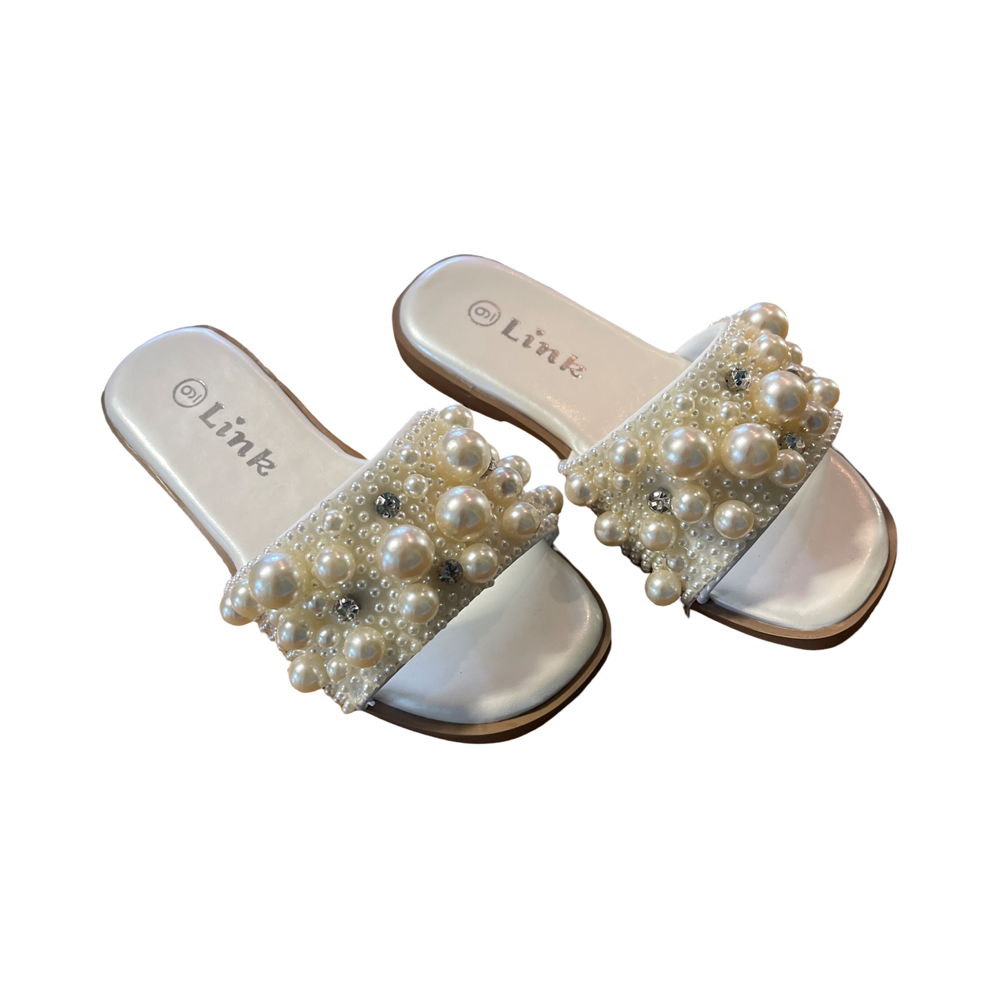 Girls Ivory Pearl Sandals