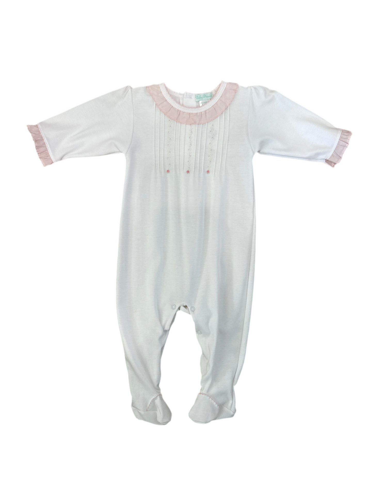 Baby Threads Rose Footie Pajamas
