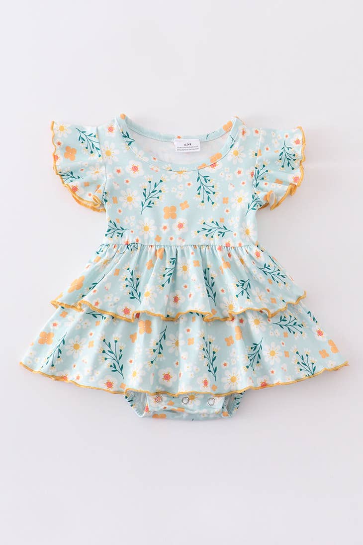 'Summer Floral' Ruffle Dress