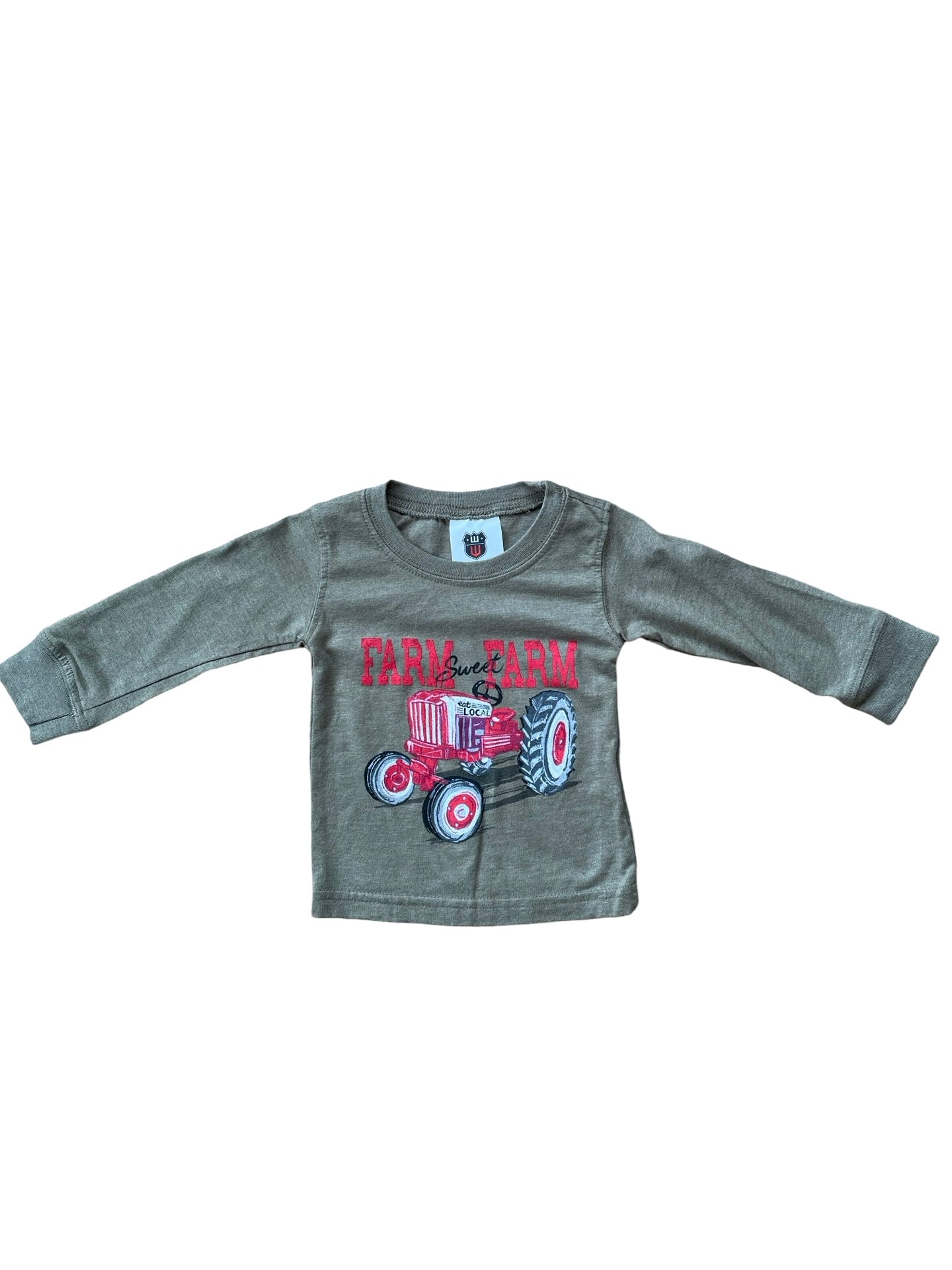 Wes And Willy Farm Tractor Long Sleeve Tee