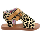 Blowfish Leopard Dyecut Sandals
