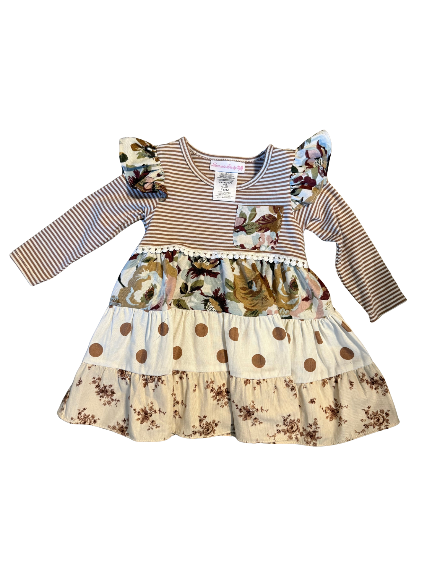 Oakley Jane Registry Bonnie Baby 'Mulberry' Dress
