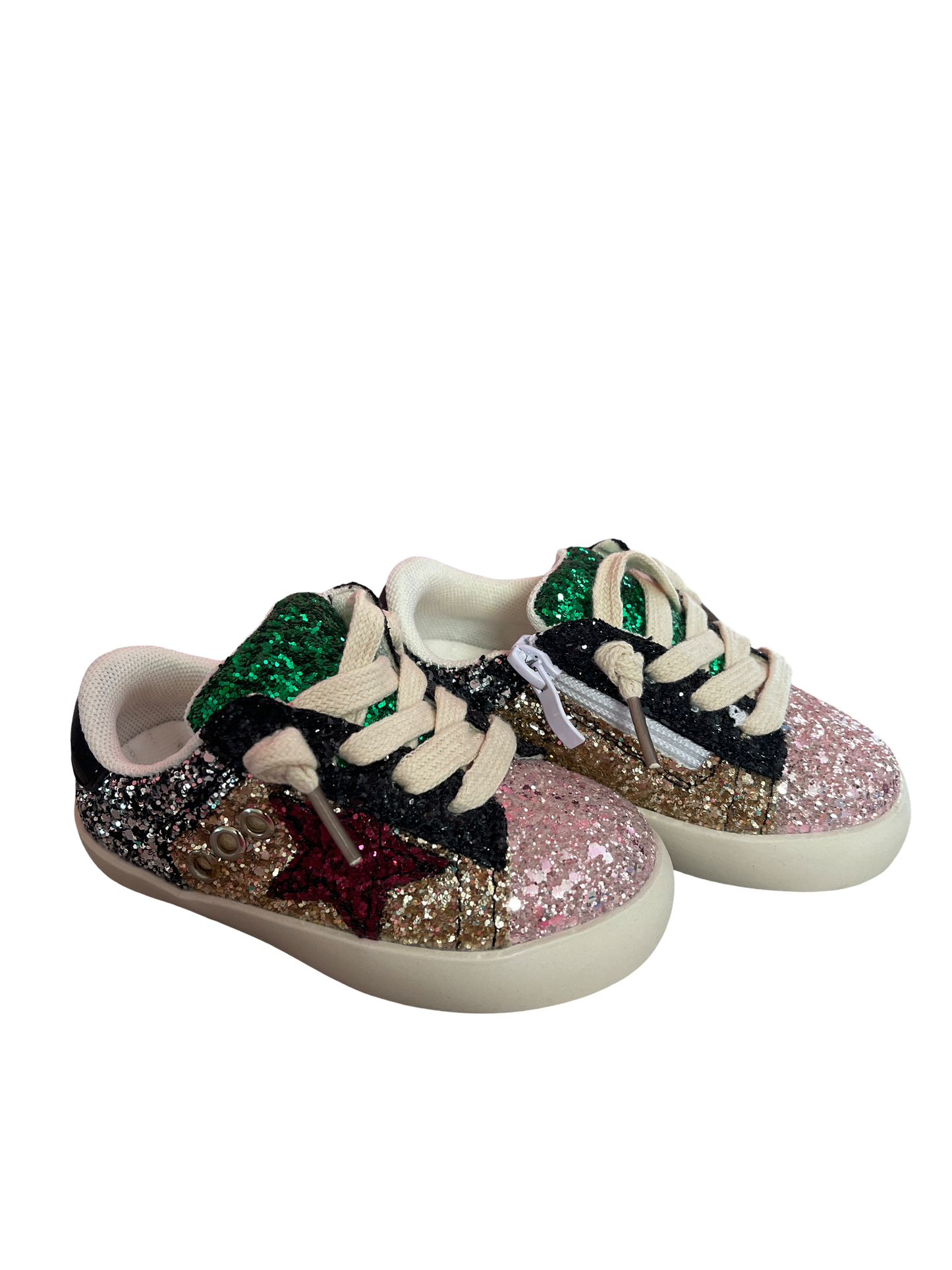Multi Color Sequin Sneakers