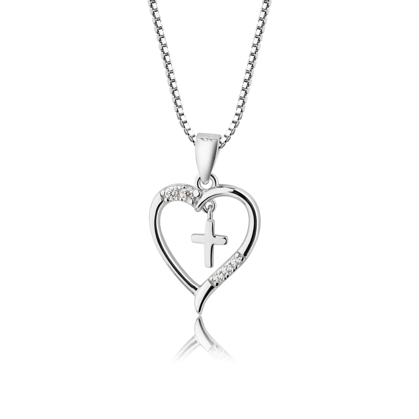 Cherished Moments Dancing Cross Gold Necklace