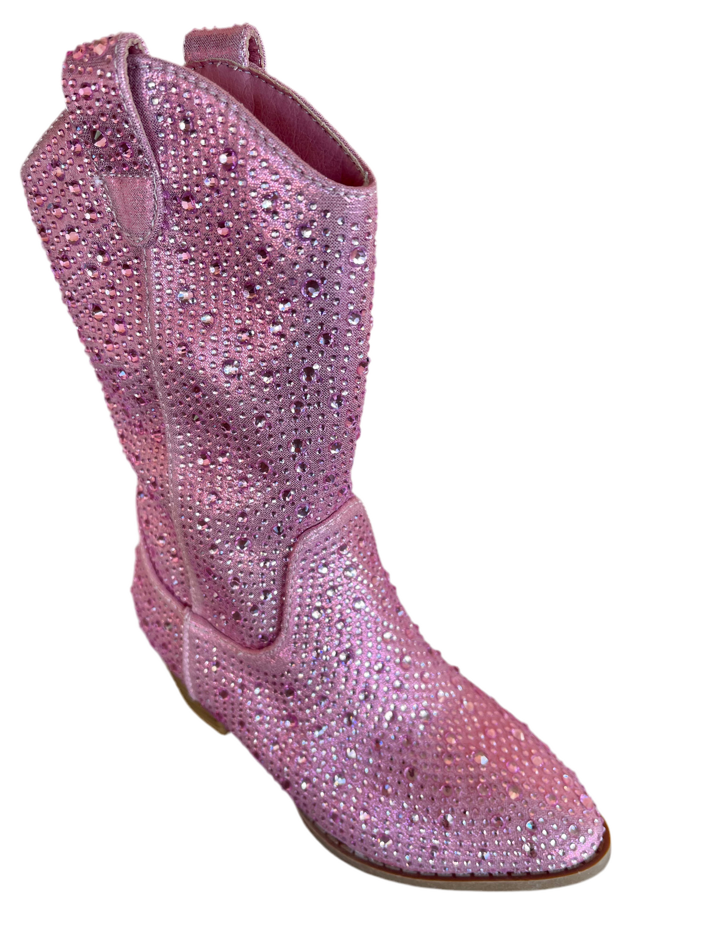 Light Pink Sparkle Western Boots