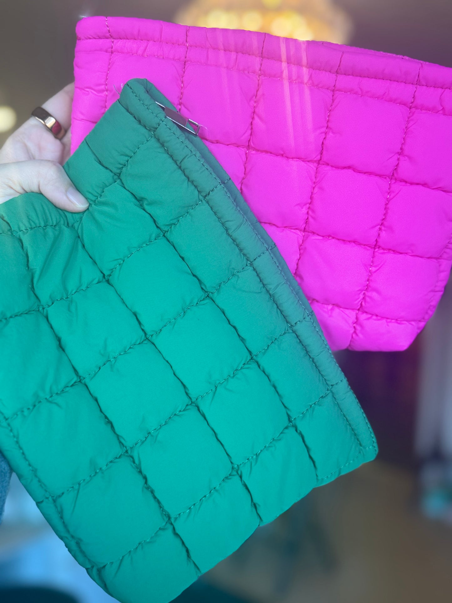 Wayland Basil Registry Josslyn Quilted 'Kelly Green' Bag