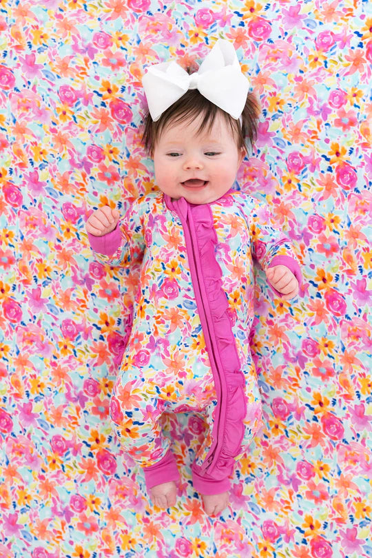 Sadie Solis Registry Laree & Co Floral Bamboo Pajamas