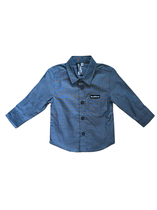 Knuckleheads Boys Gray Button-Up Shirt