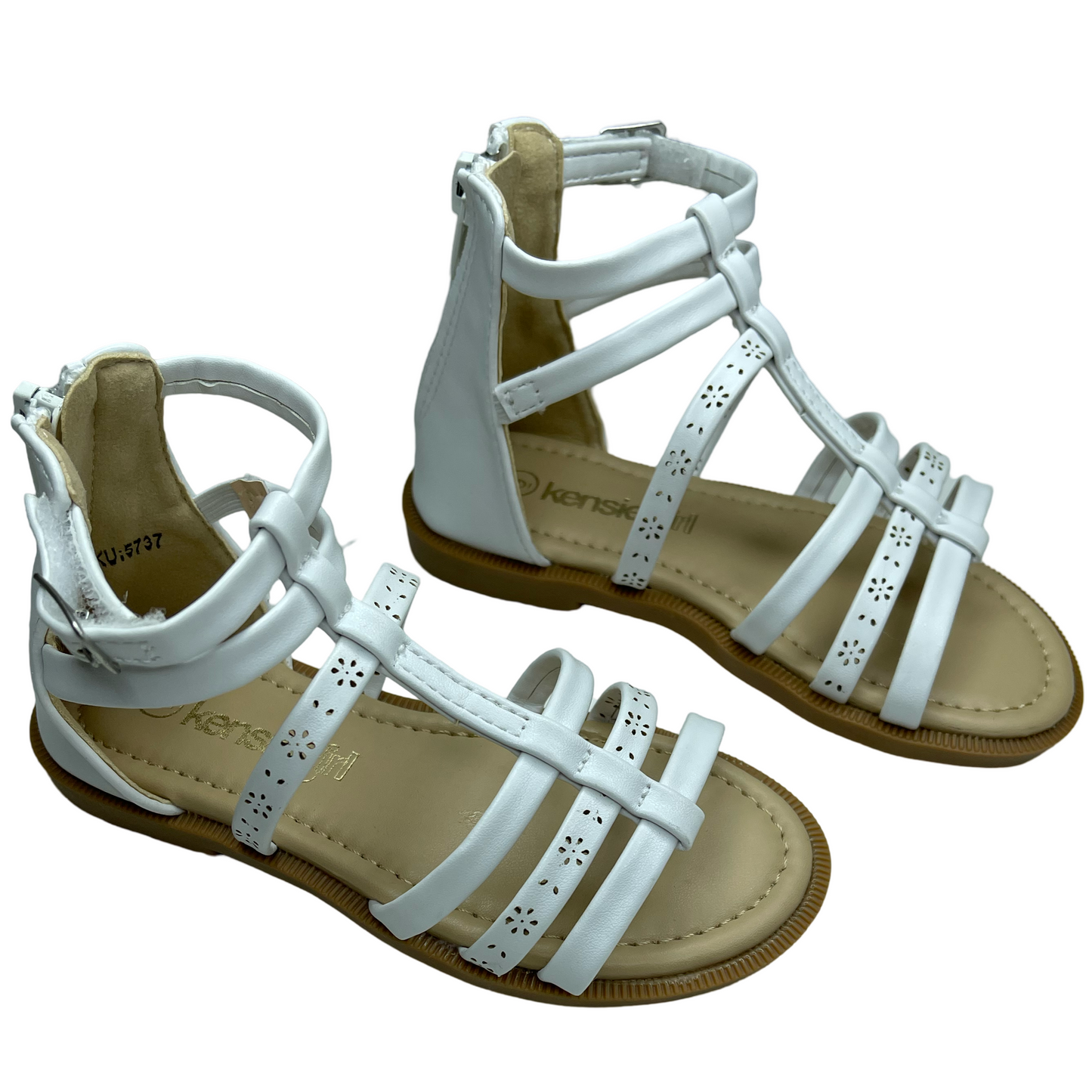 White Multi Strap Sandals