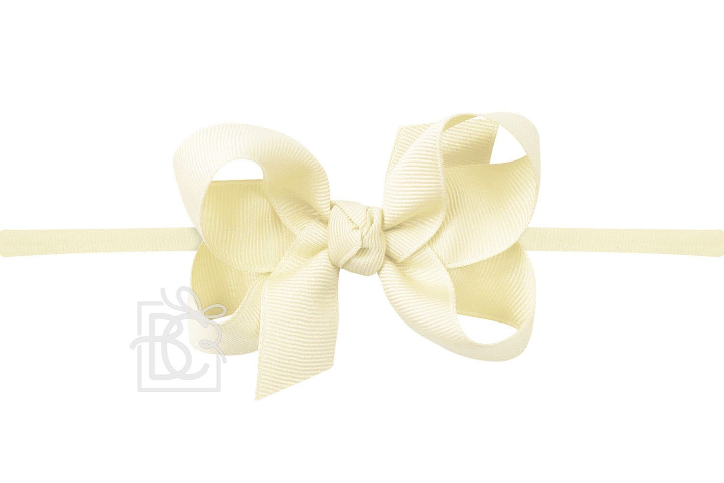 Baby Faulk Registry Beyond Creations 3.5" Light Yellow Headband Bow