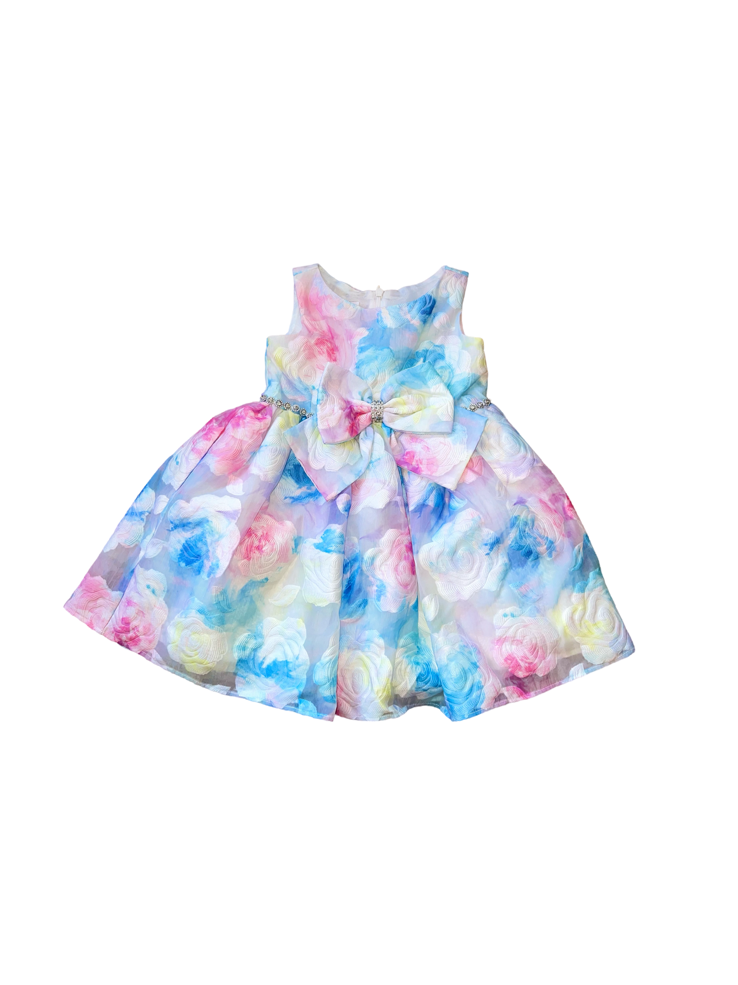 Bonnie Jean Burnout Multi Floral Dress