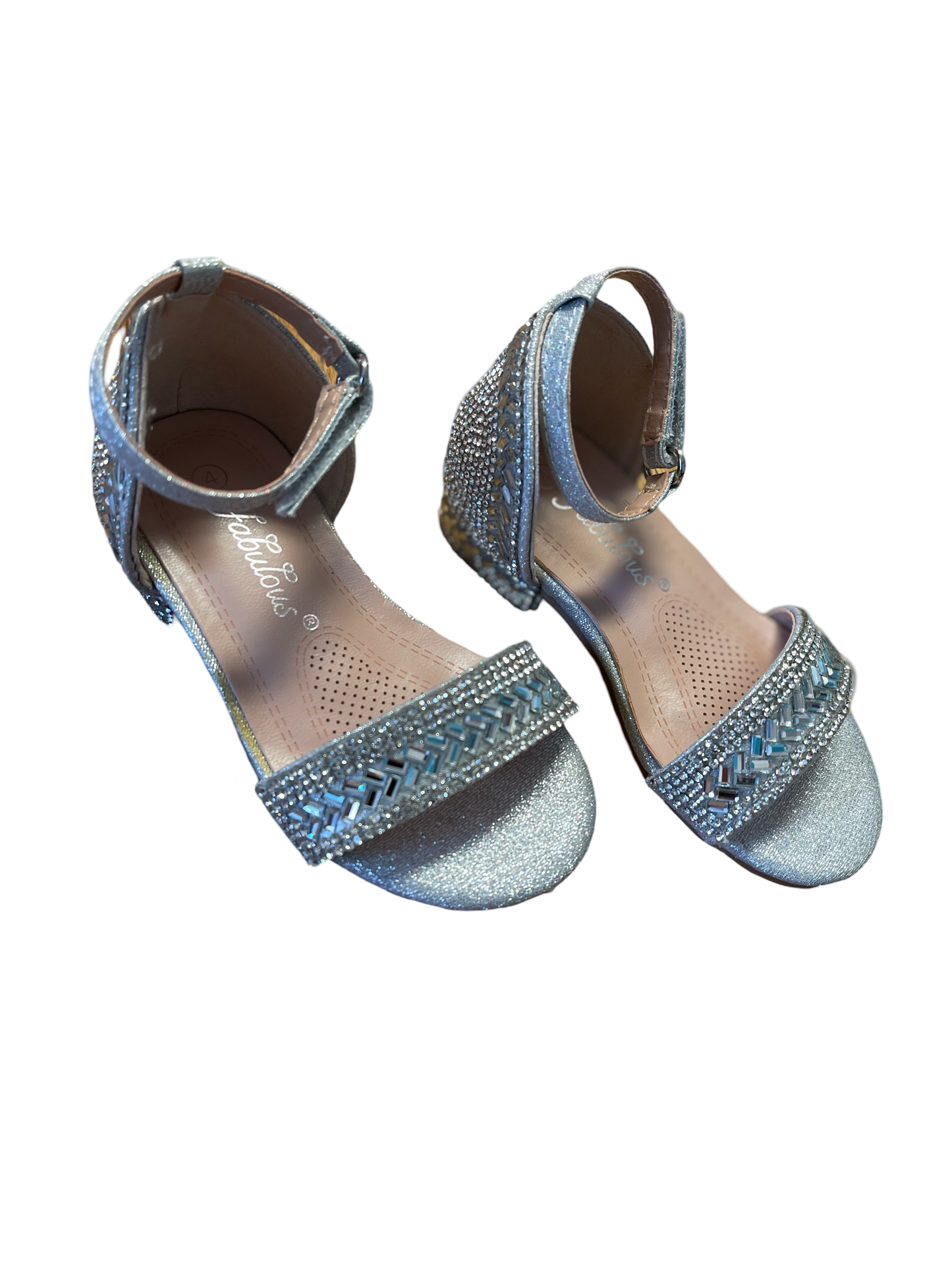 Silver Rhinestone Heels