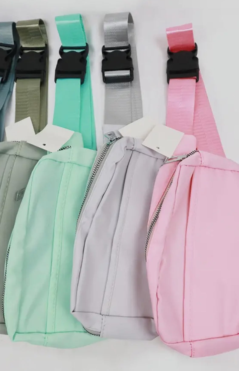 Natural Color Crossbody Belt Bag