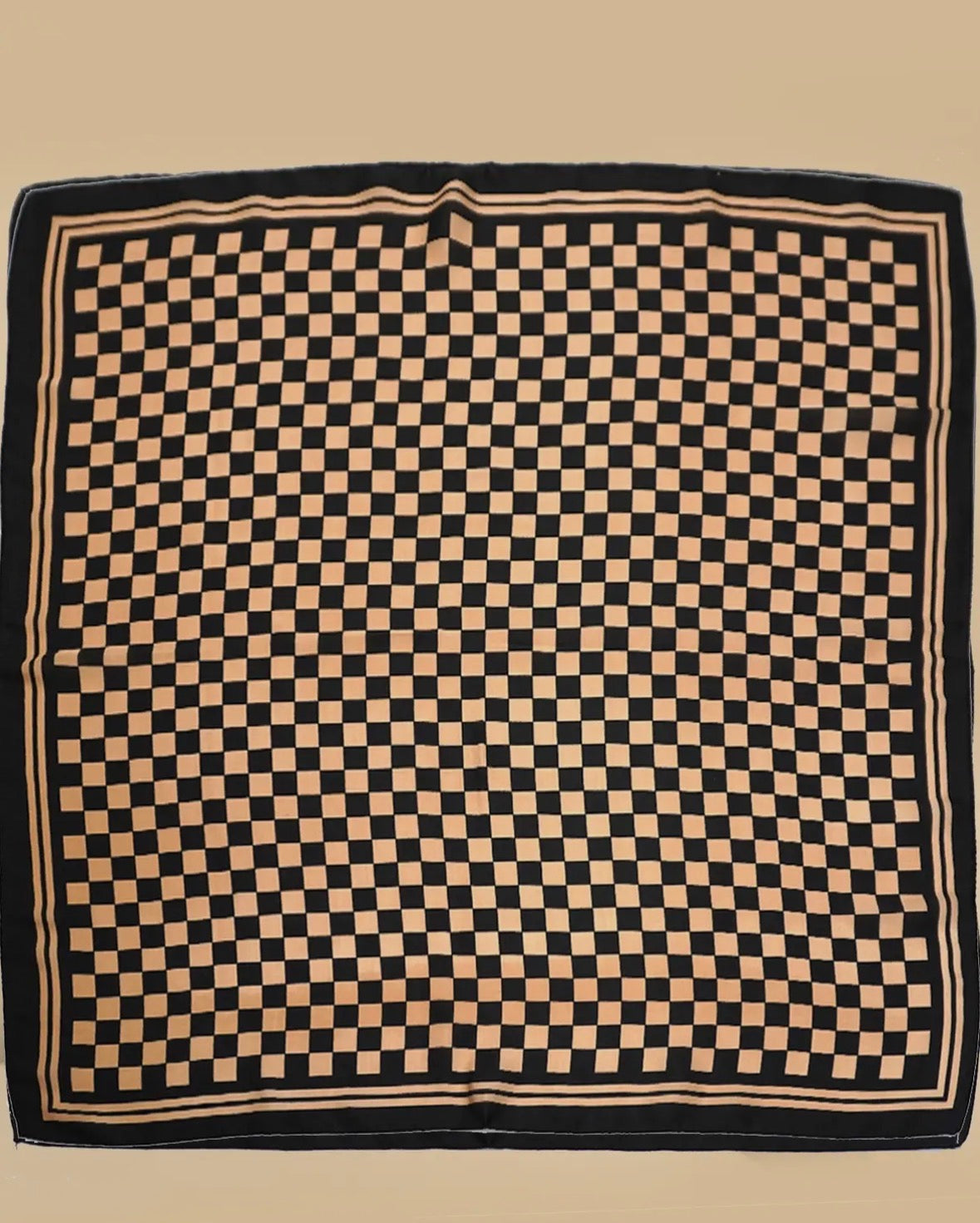 Josslyn large checkered bandana scarf