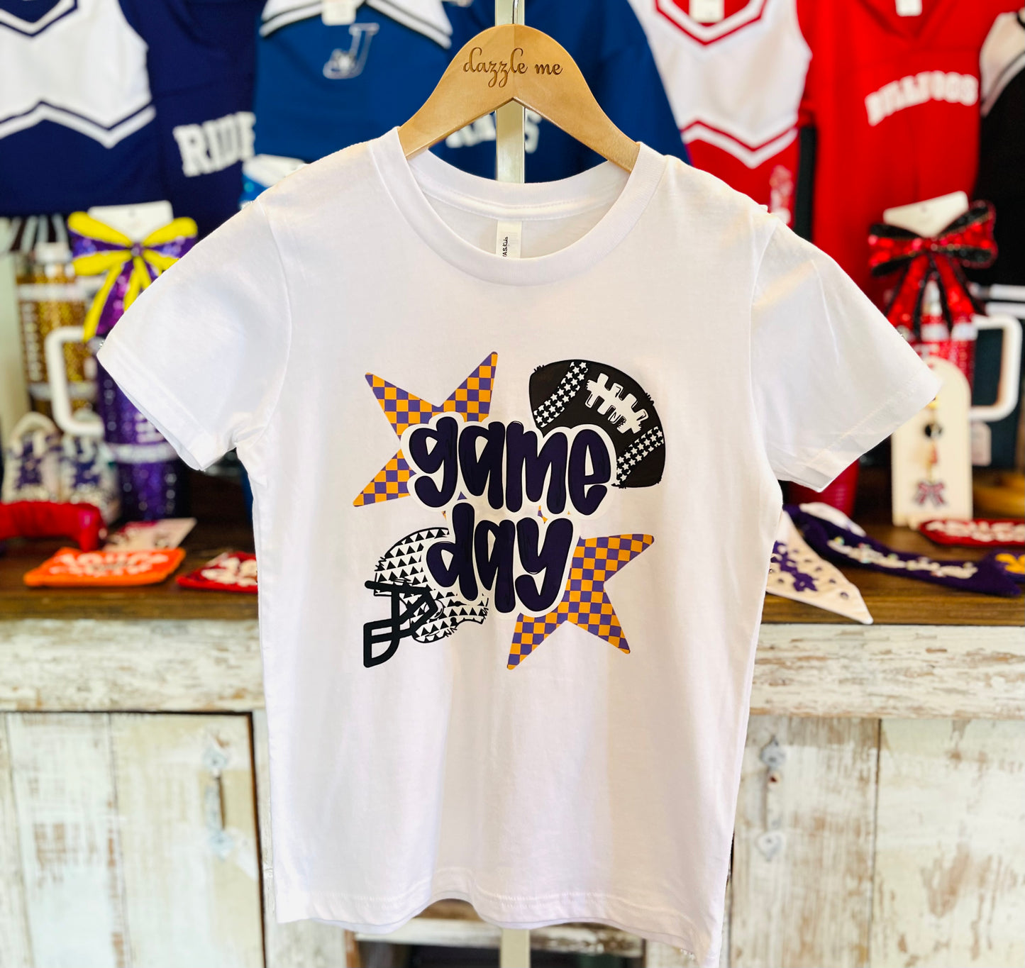 Purple & Yellow Game Day Tee