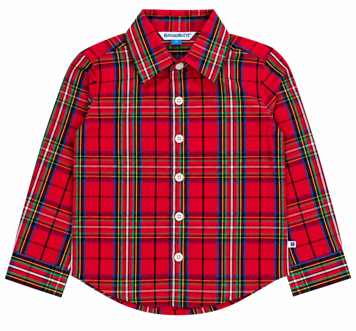Rugged Butts Red Nicholas Plaid Long Sleeve Shirt