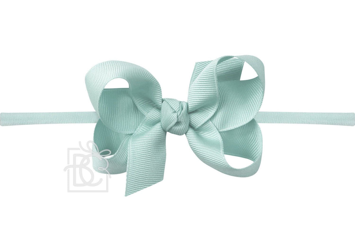 Baby Faulk Registry Beyond Creations 3.5" Mineral Ice Headband Bow