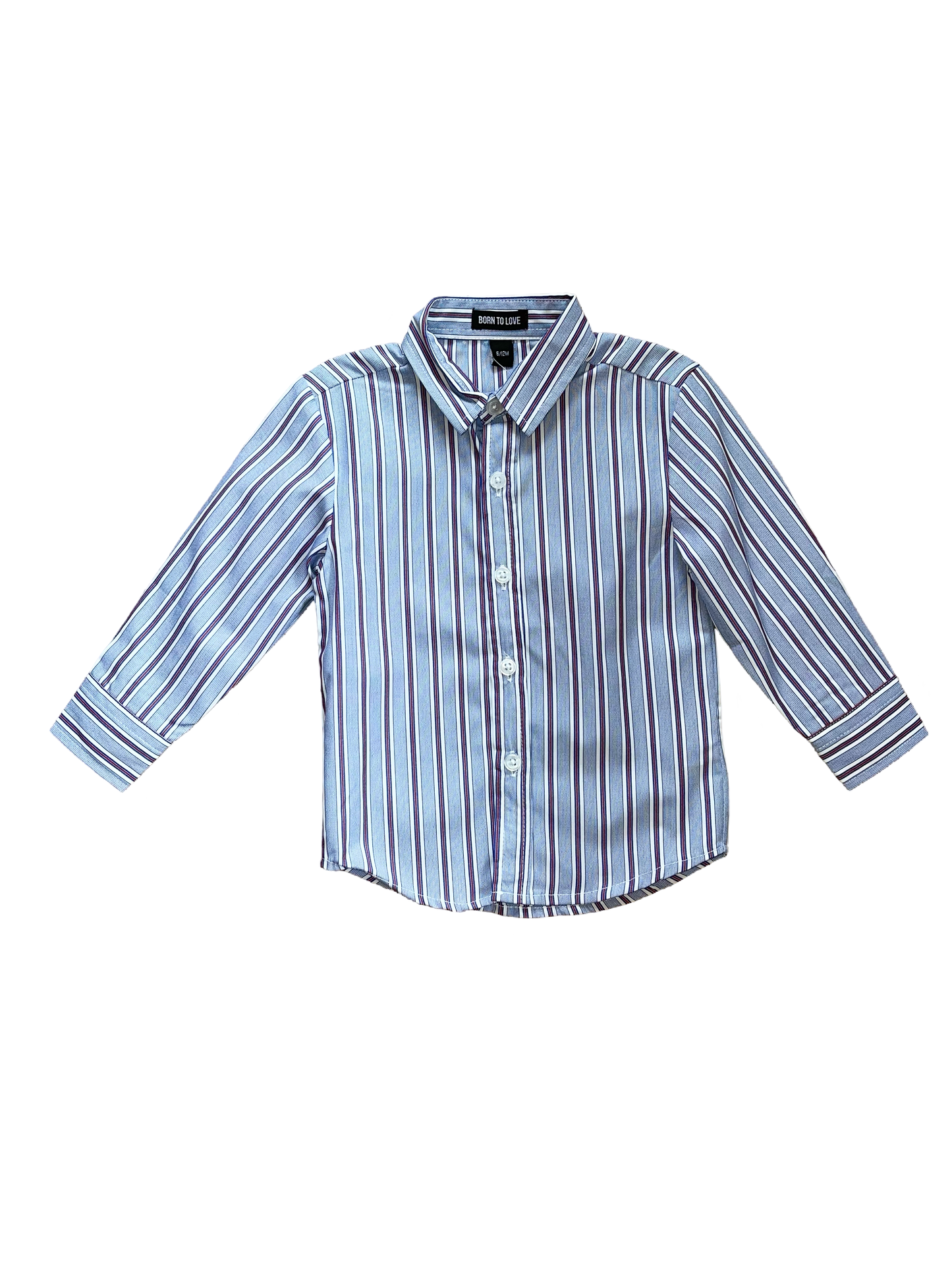Born To Love Strip Button Down Shirt