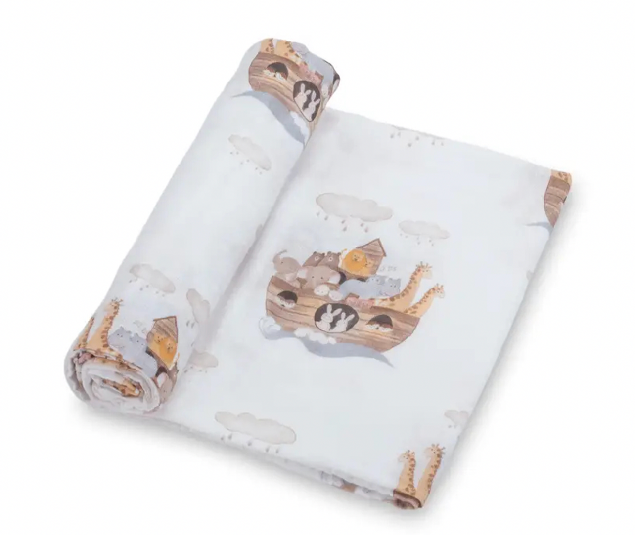 Baby Noah's Ark Swaddle Blanket
