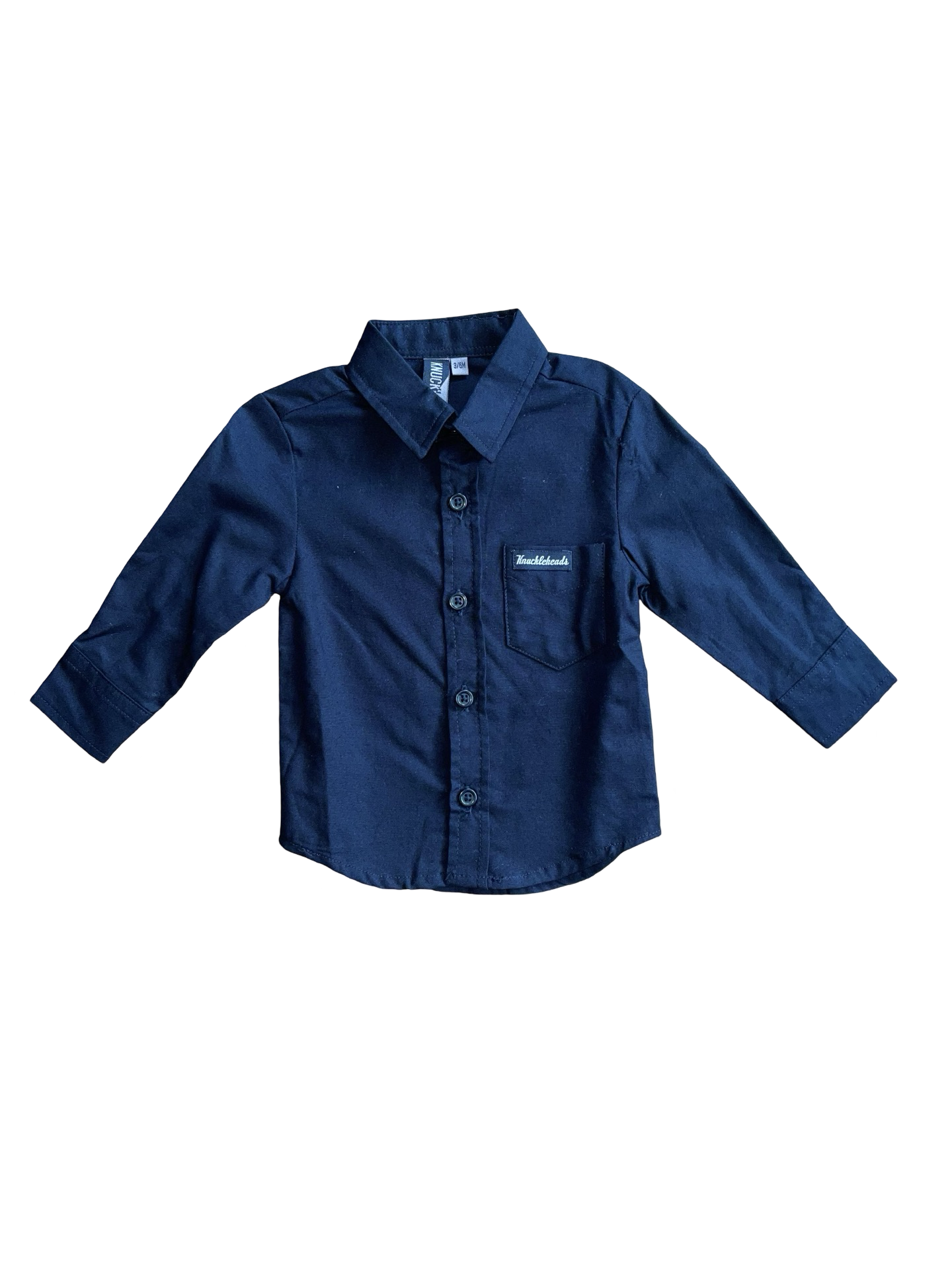Knuckleheads Boys Black Button-Up Shirt