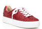 La Sheelah Adult Red Rhinestone Sneakers