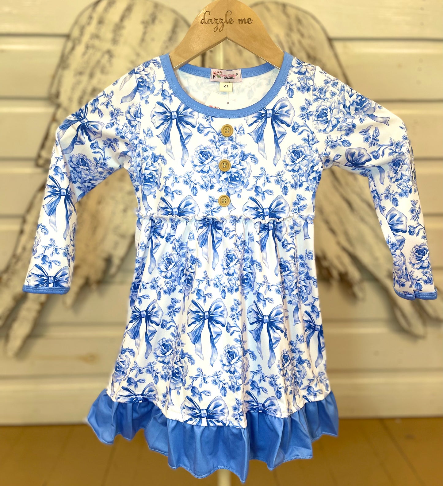 Clover Cottage Indigo Waverly Dress