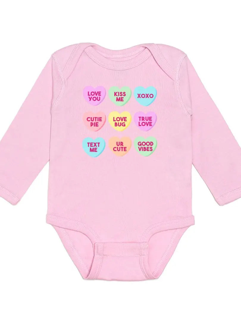 Sweet Wink Candy Hearts Valentine's Day Bodysuit