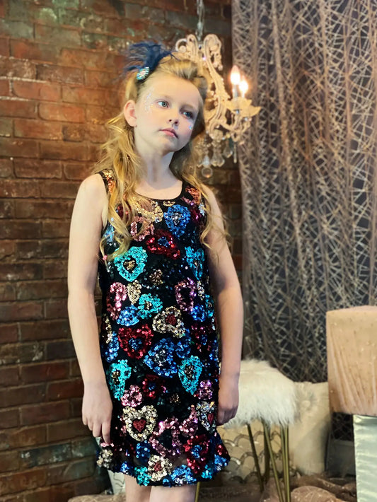 Sleeveless Sequins Party Dress