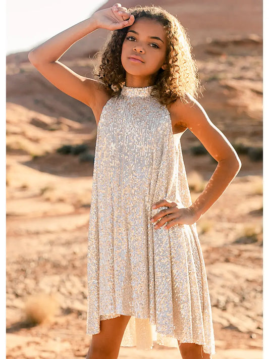 Joyfolie Ellie Short Sequin Dress