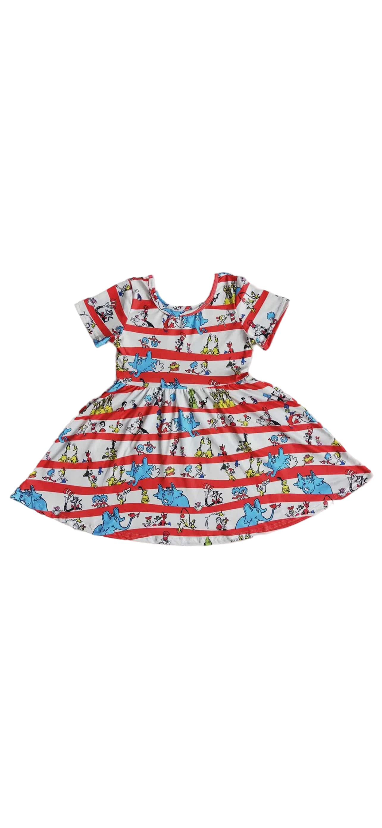 Dr. Seuss Knee Stripe Dress