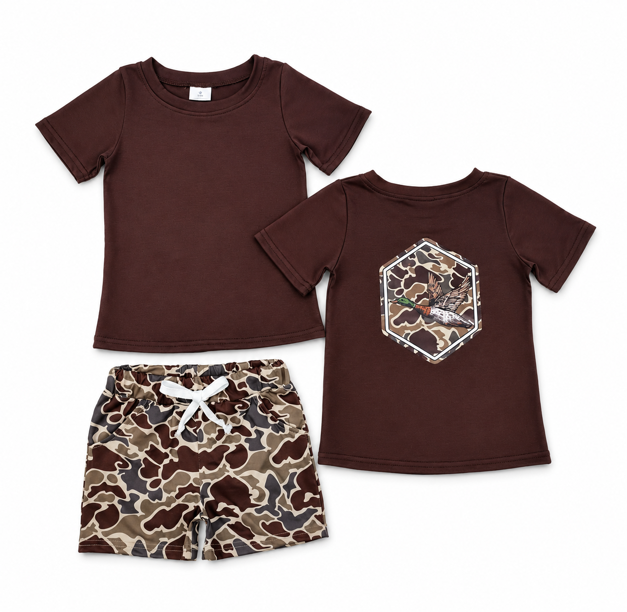 John Parker Lawson Registry Boys Brown Camo Duck Set