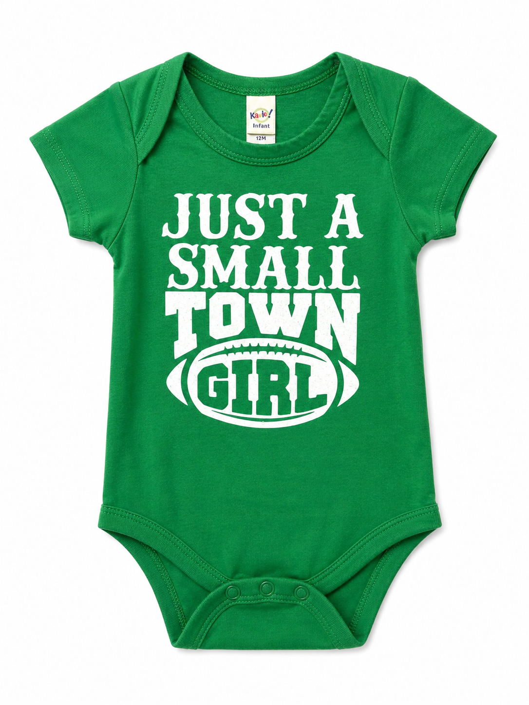 Just a Small Town Girl Green Onesie