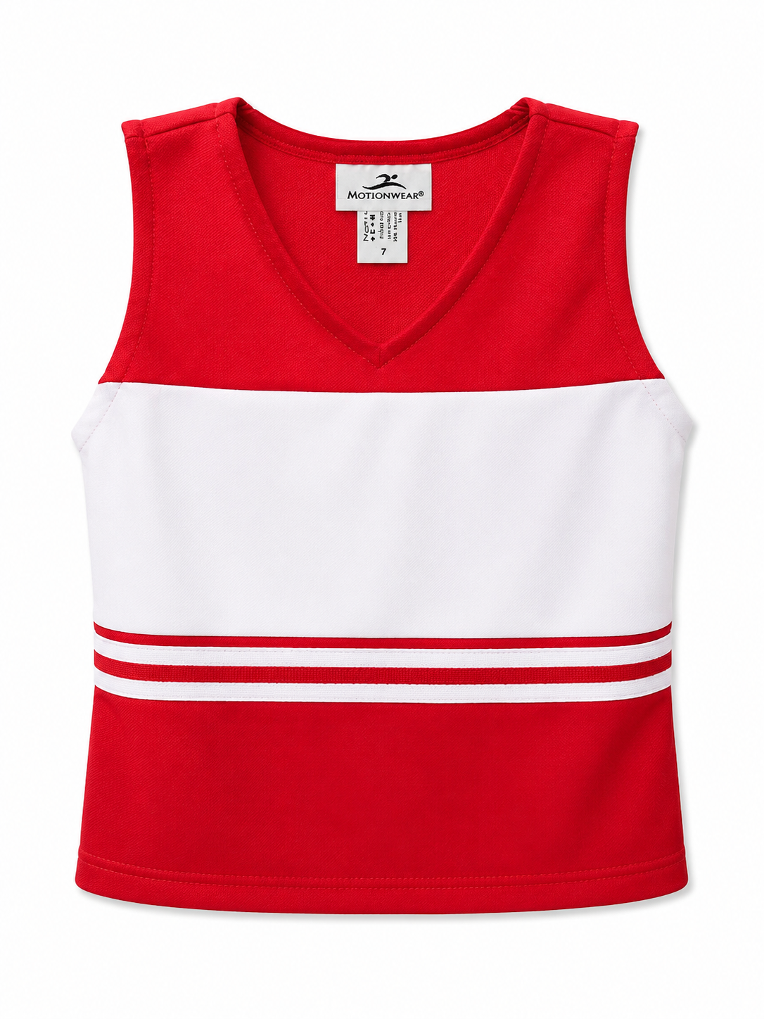 Red Motionwear Cheer Suit Top Size 7