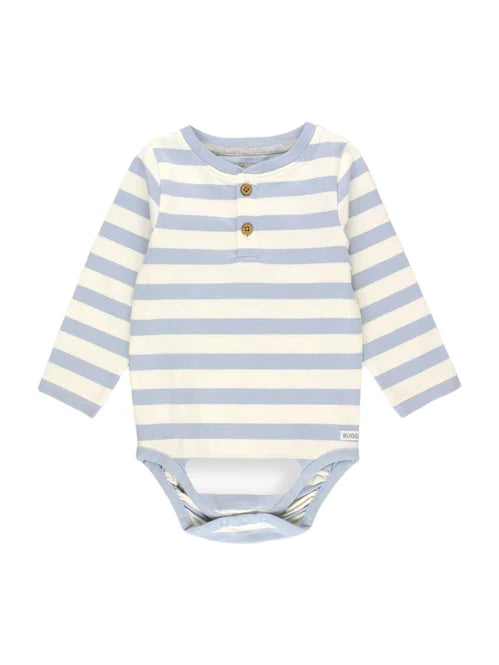 Wayland Basil Registry Rugged Butts 'Frost Blue' Striped Bodysuit