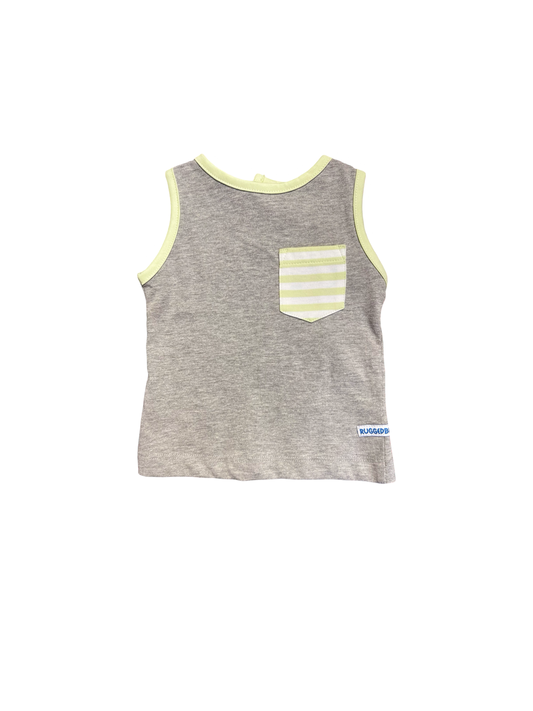 Rugged Butts Heather Gray Pocket Tank