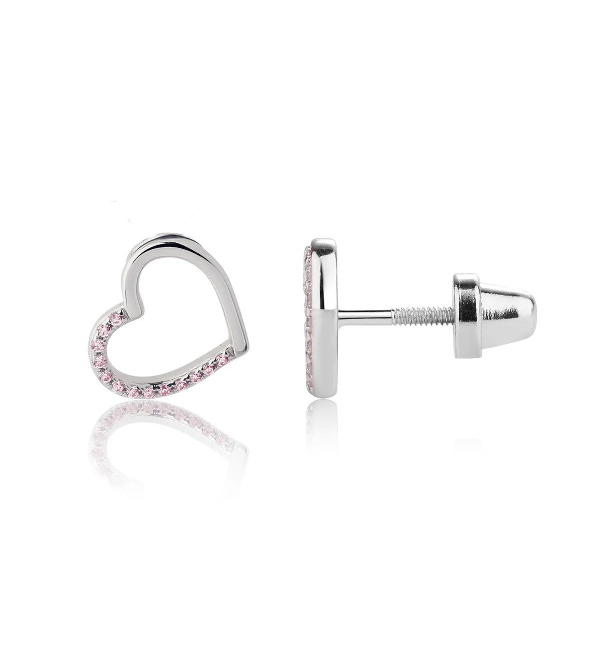 Cherished Moments Pink Heart Earrings