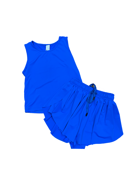Electric Blue Athletic Top