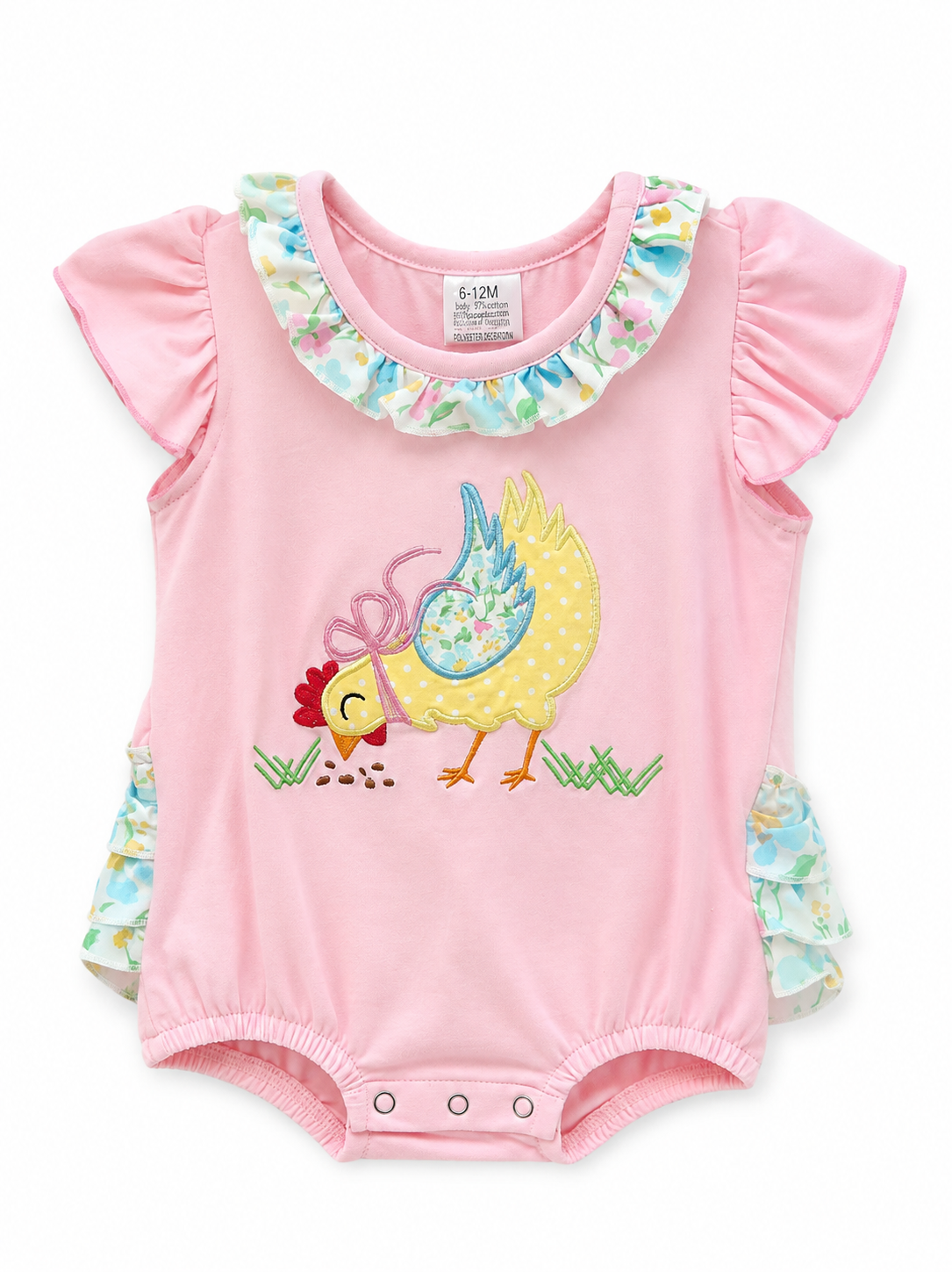 Coquette Chicken Ruffled Romper