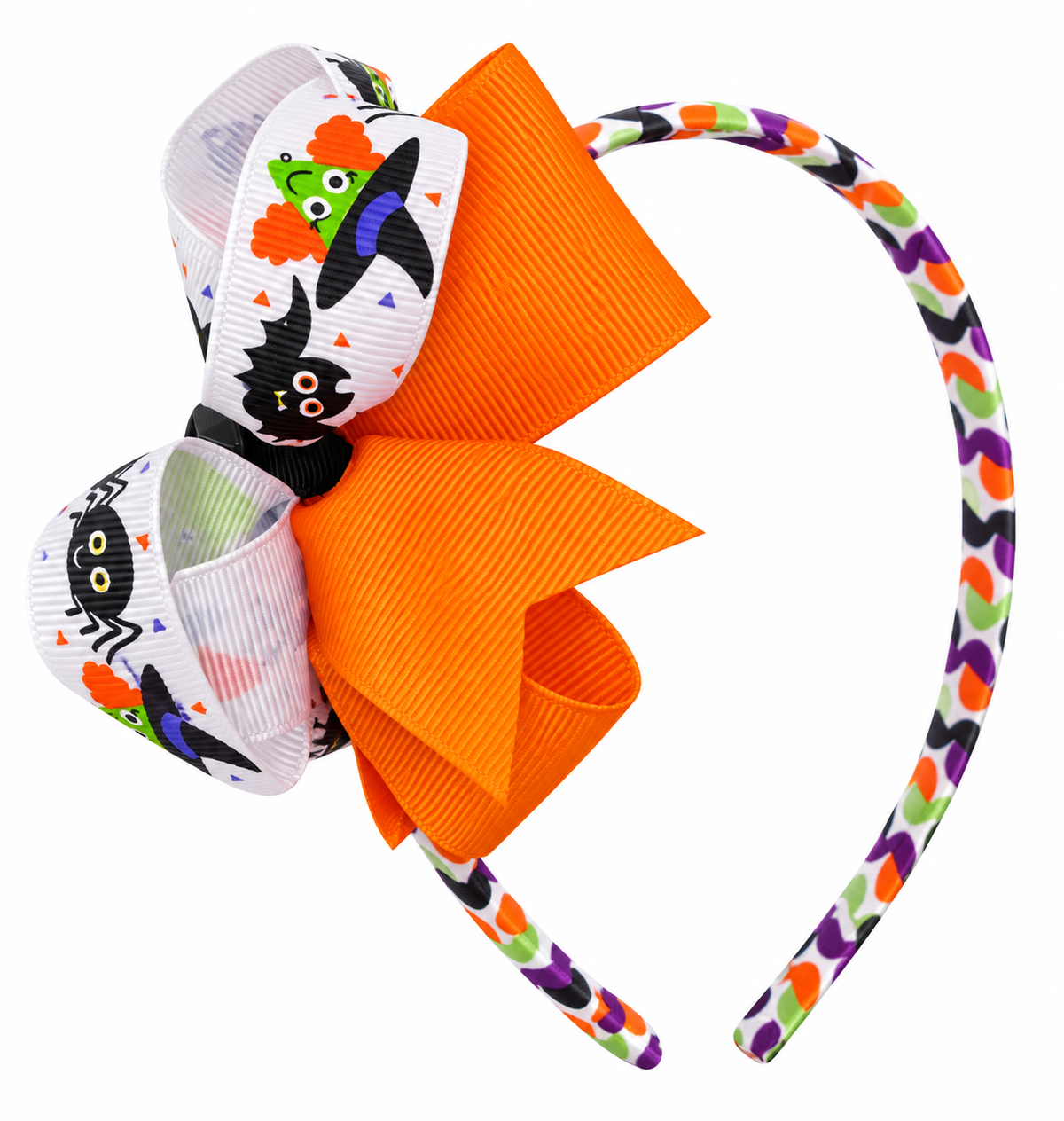 Halloween Polka Dotted Headband