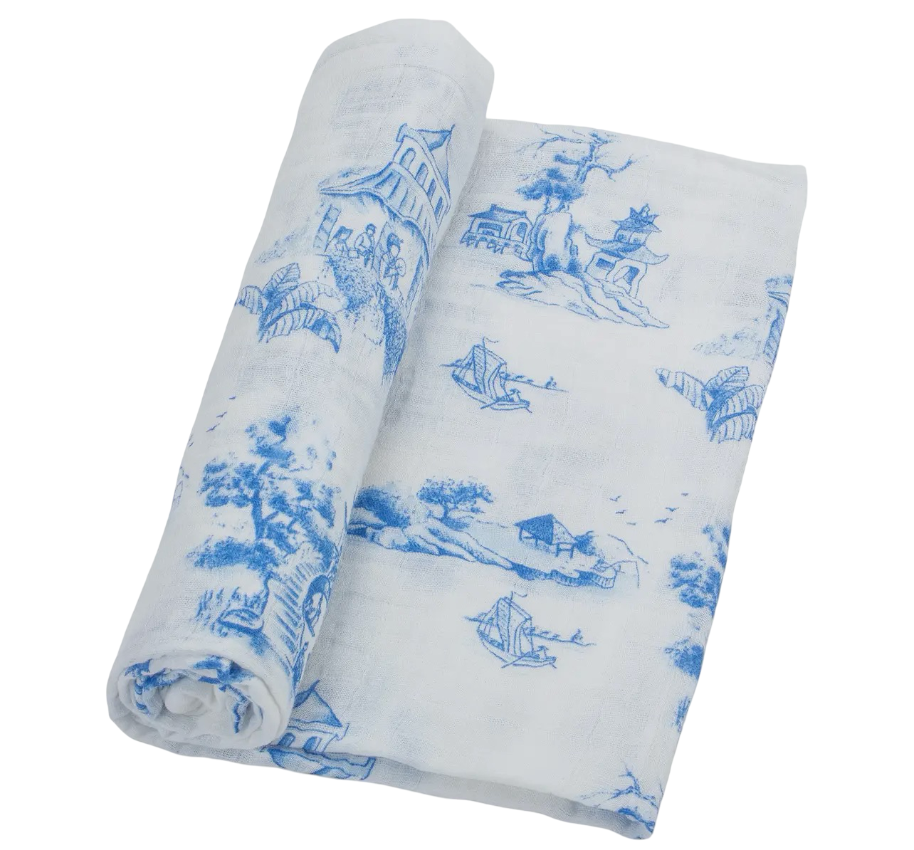 Baby Chinoiserie Swaddle Blanket