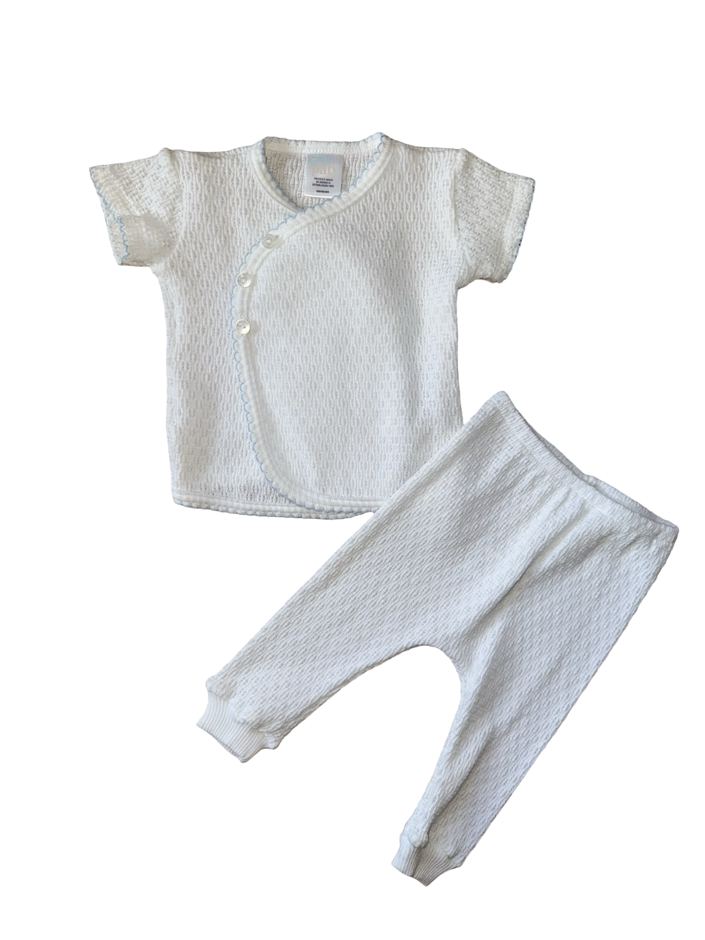 Paty Knitted Short Sleeve Top With Pants