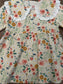 Floral Lace Collar Button Back Dress